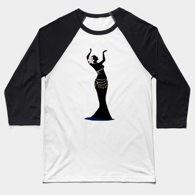 Fusion Belly Dancer Baseball T-Shirt by Hip Scarves and Bangles